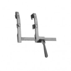 Morse-Favaloro Rib Spreader For Children - 4 Moveable Blades Aluminium, Size of Lateral Blades - Spread 17 x 22 mm - 160 mm